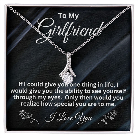To My Girlfriend Necklace, Anniversary Gift for Girlfriend, Girlfriend Birthday, Girlfriend Necklace, Christmas Gift For Girlfriend