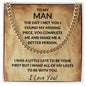Cuban Link Chain Necklace for My Man - Anniversary Gifts for Boyfriend - Boyfriend Christmas Gift for Him - Boyfriend Valentines