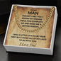 Cuban Link Chain Necklace for My Man - Anniversary Gifts for Boyfriend - Boyfriend Christmas Gift for Him - Boyfriend Valentines