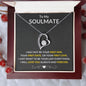 To My Soulmate Necklace, Anniversary Gift for Soulmate, Soulmate Birthday, Soulmate Necklace, Christmas Gift For Soulmate