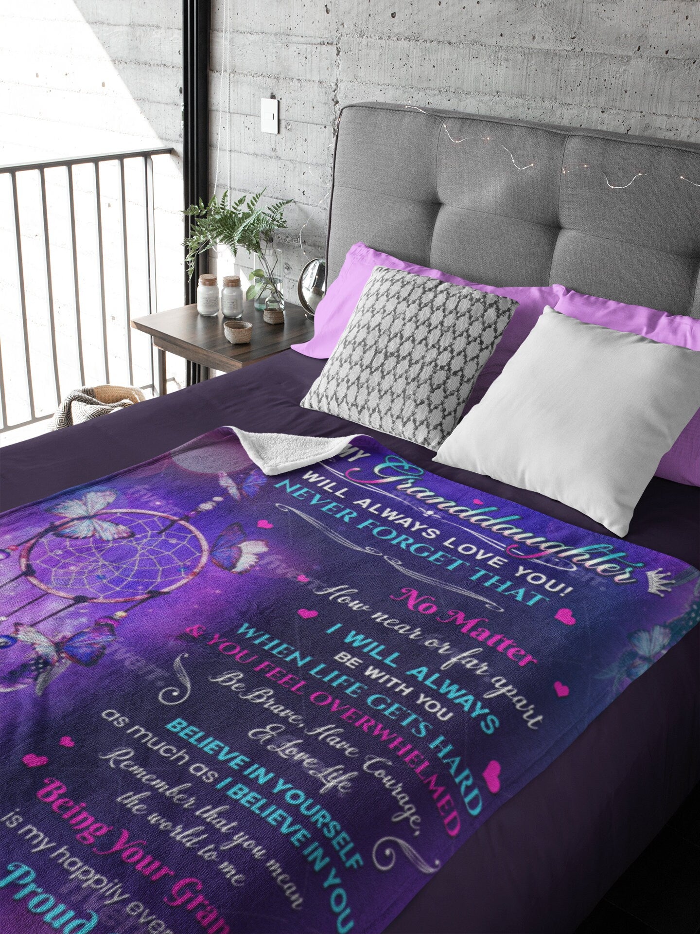 To My Granddaughter | From Granny | Cozy Plush Fleece Blanket - 50X60