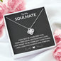 To My Soulmate | Always and Forever | Love Knot Necklace