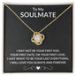 To My Soulmate | Always and Forever | Love Knot Necklace