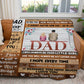 To My Dad - Best Dad Ever | Premium Plush Blanket, From Daughter