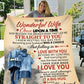 To My Wonderful Wife - Falling In Love | Premium Plush Blanket, Queen, Throw, Fleece, Sherpa