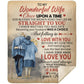 To My Wonderful Wife - Falling In Love | Premium Plush Blanket, Queen, Throw, Fleece, Sherpa