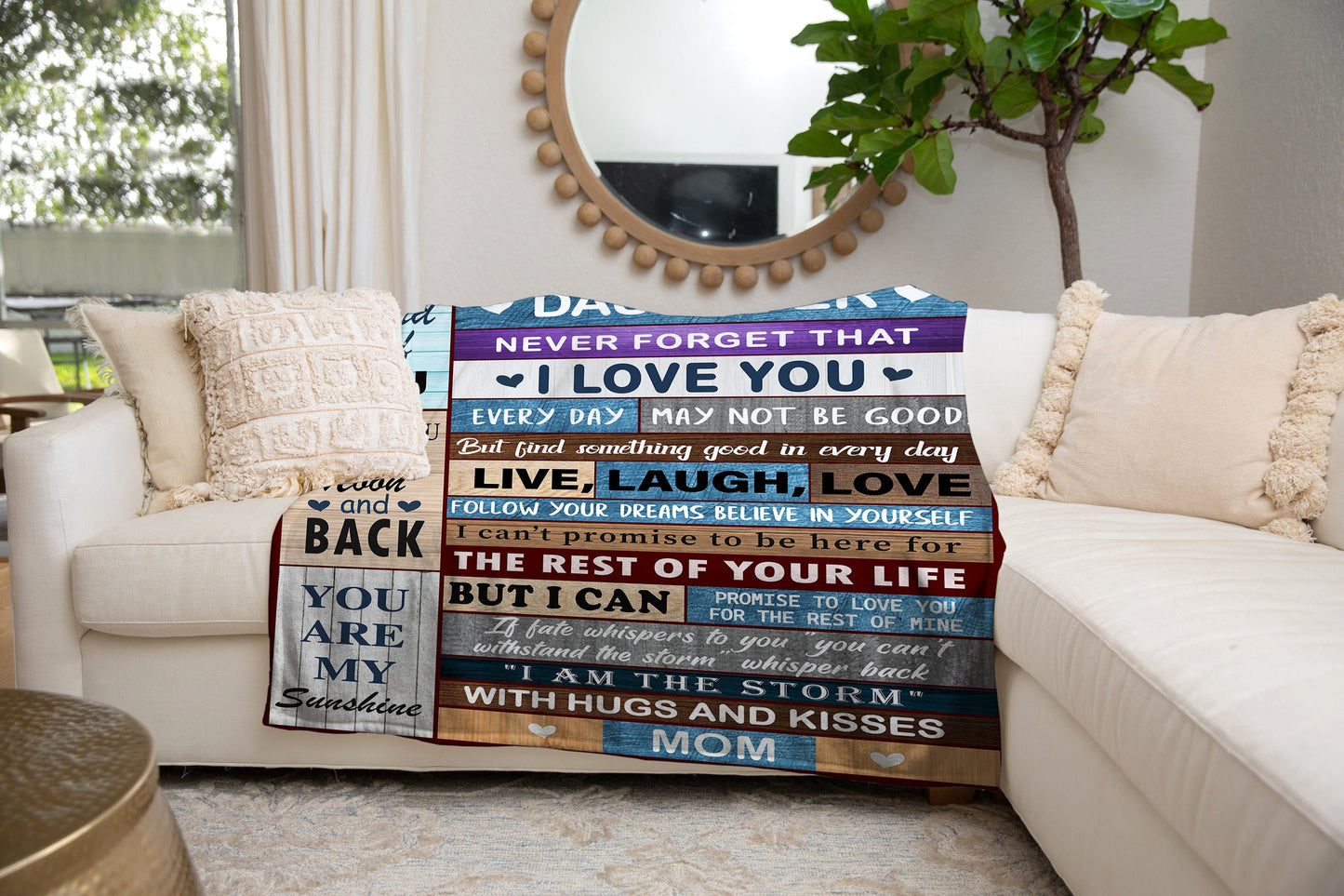 To My Daughter - So Proud of You | Premium Plush Blanket