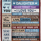 To My Daughter - So Proud of You | Premium Plush Blanket