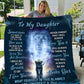 To My Daughter - Love My Baby Girl | Premium Plush Blanket, From Dad, Queen, Throw, Fleece, Sherpa