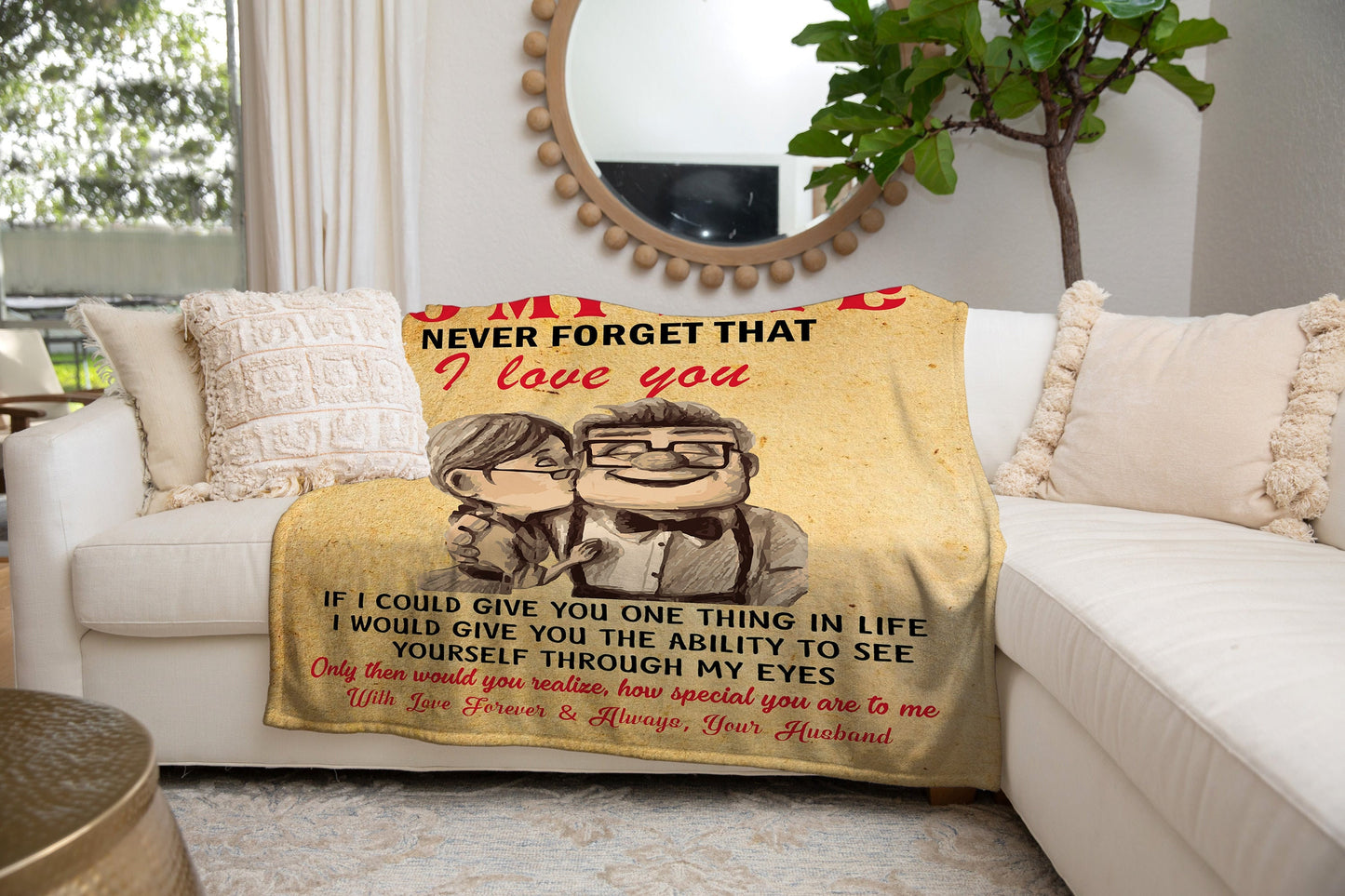 To My Wife - Never Forget | Premium Plush Blanket, Queen, Throw, Fleece, Sherpa