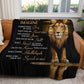 Lion - I Can Only Imagine | Premium Plush Blanket, Queen, Throw, Fleece, Sherpa