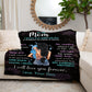 Mom - You Are Loved | Raven Hair | Premium Plush Blanket, Queen, Throw, Fleece, Sherpa
