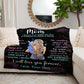 Mom - You Are Loved | Blonde Hair | Premium Plush Blanket, Queen, Throw, Fleece, Sherpa