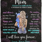Mom - You Are Loved | Blonde Hair | Premium Plush Blanket, Queen, Throw, Fleece, Sherpa