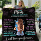 Mom - You Are Loved | Brunette Hair | Premium Plush Blanket, Queen, Throw, Fleece, Sherpa
