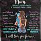 Mom - You Are Loved | Brunette Hair | Premium Plush Blanket, Queen, Throw, Fleece, Sherpa