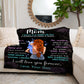 Mom - You Are Loved | Auburn Hair | Premium plush Blanket, Queen, Throw, Fleece, Sherpa