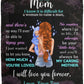 Mom - You Are Loved | Auburn Hair | Premium plush Blanket, Queen, Throw, Fleece, Sherpa
