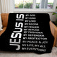 Jesus - My King | Premium Plush Blanket, Queen, Throw, Fleece, Sherpa