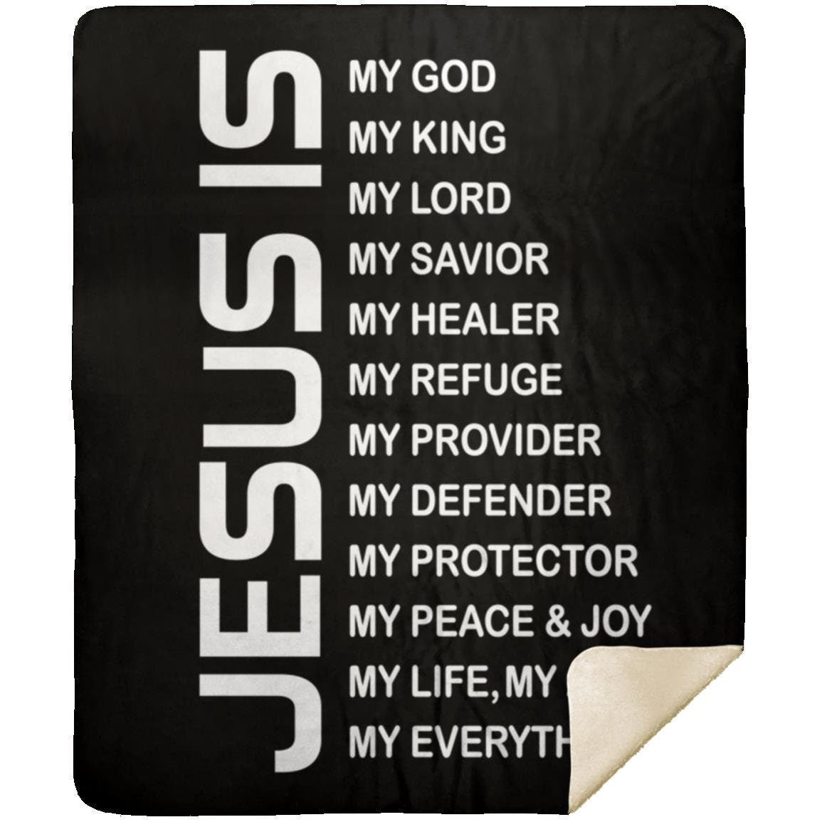 Jesus - My King | Premium Plush Blanket, Queen, Throw, Fleece, Sherpa