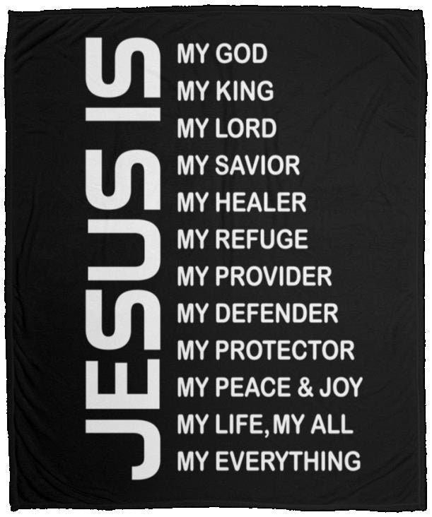 Jesus - My King | Premium Plush Blanket, Queen, Throw, Fleece, Sherpa