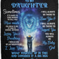 To My Daughter - My Baby Girl | Premium Plush Blanket, Queen, Throw, Fleece, Sherpa