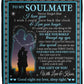 To My Soulmate - With Love & Kisses | Premium Plush Blanket