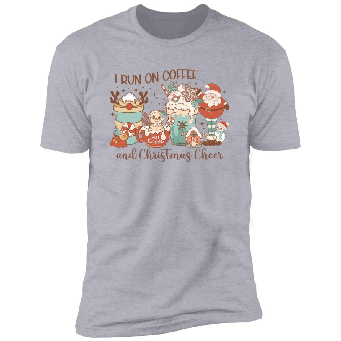 Coffee and Christmas Cheer - Premium Graphic Tee T-Shirt