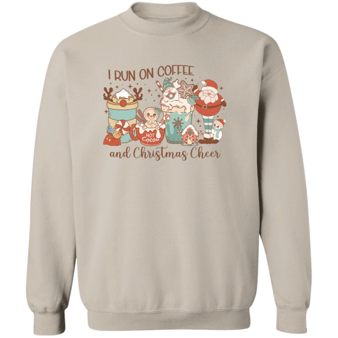 Coffee and Christmas Cheer - Premium Graphic Sweatshirt