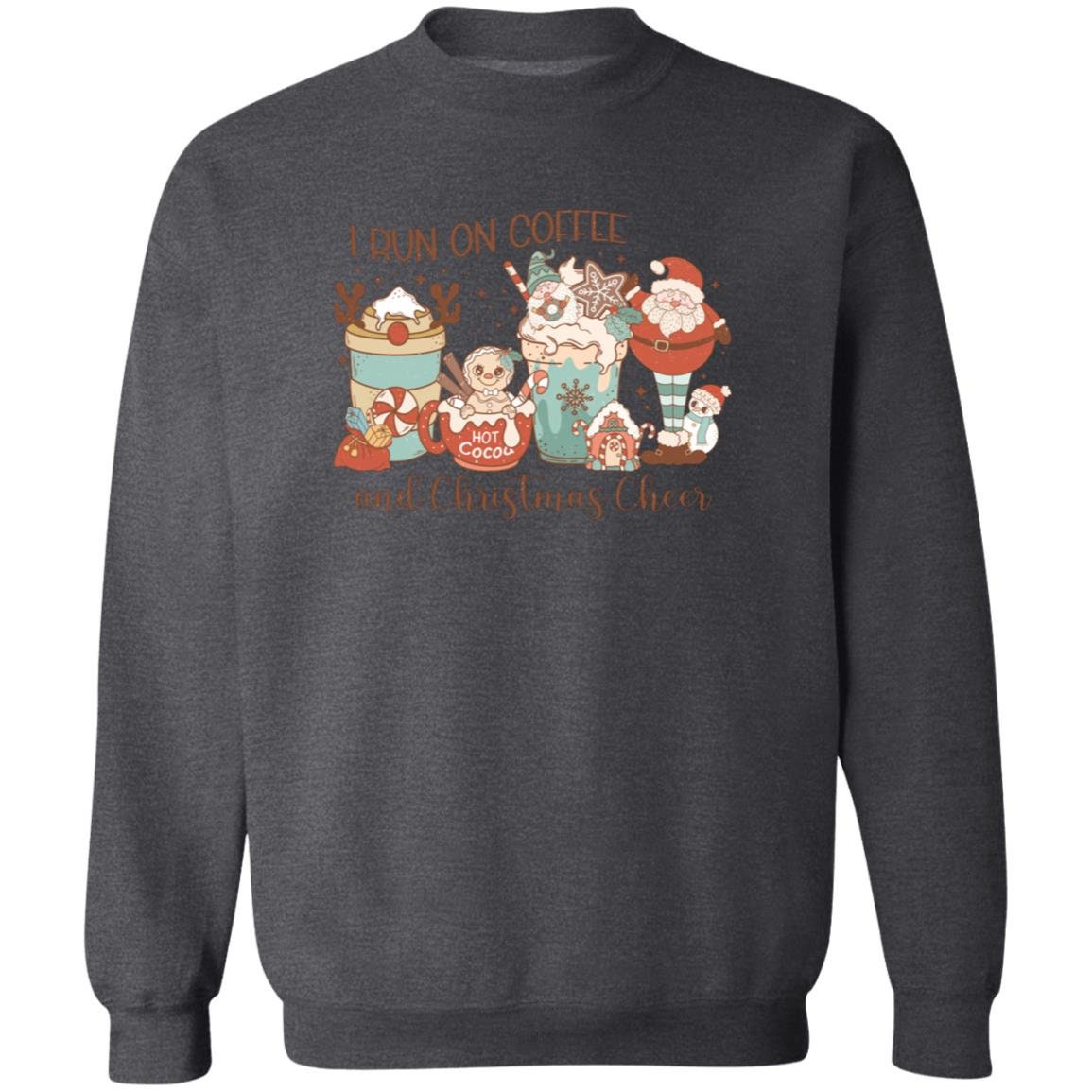 Coffee and Christmas Cheer - Premium Graphic Sweatshirt