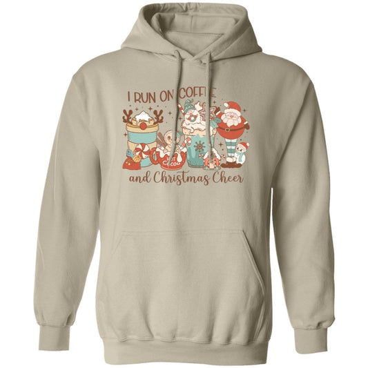 Coffee and Christmas Cheer - Premium Graphic Pullover Hoodie