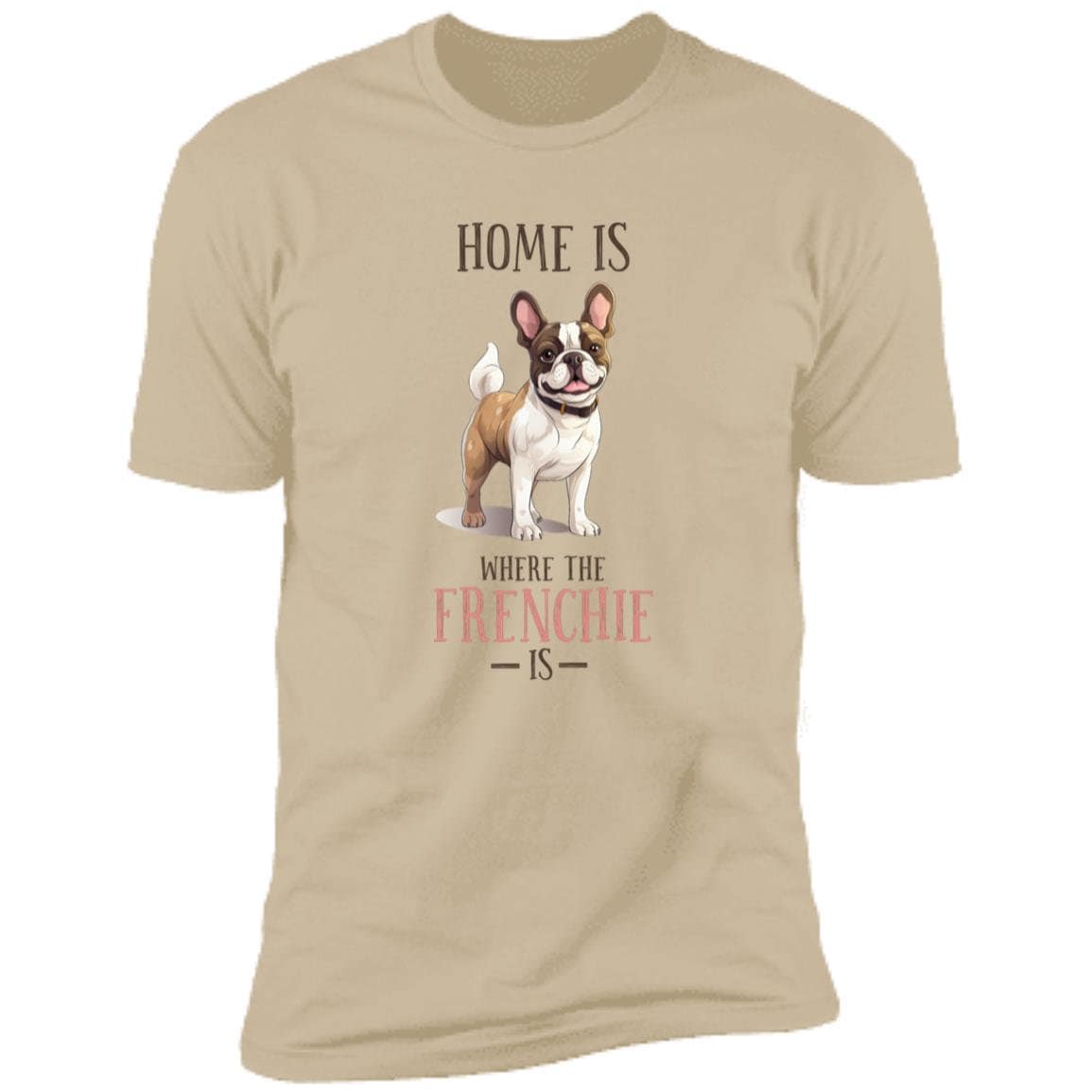 Dog Lovers - Frenchie - Premium Cotton Graphic Tee T-Shirt