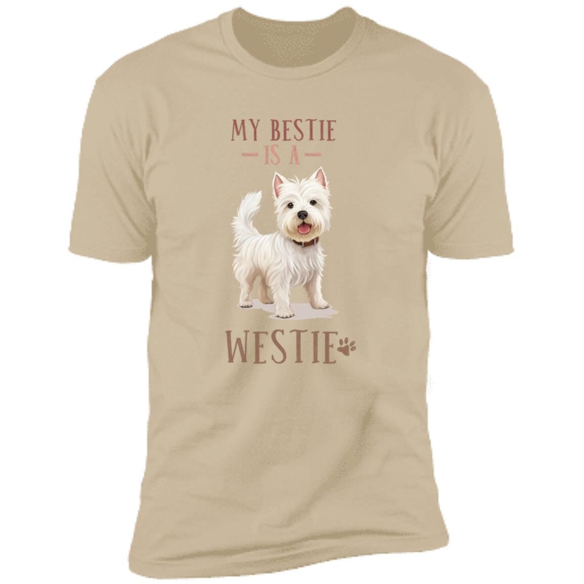 Dog Lovers - Westie - Premium Cotton Graphic Tee T-Shirt