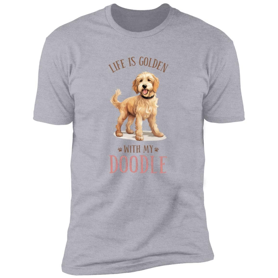 Dog Lovers - Doodle - Premium Cotton Graphic Tee T-Shirt