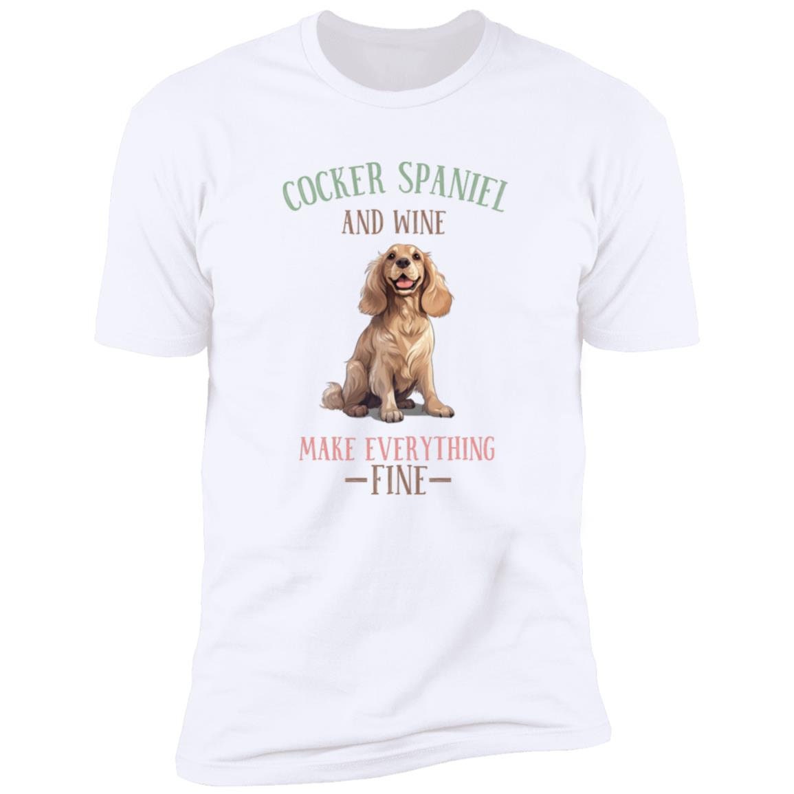 Dog Lovers - Cocker Spaniel - Premium Cotton Graphic Tee T-Shirt