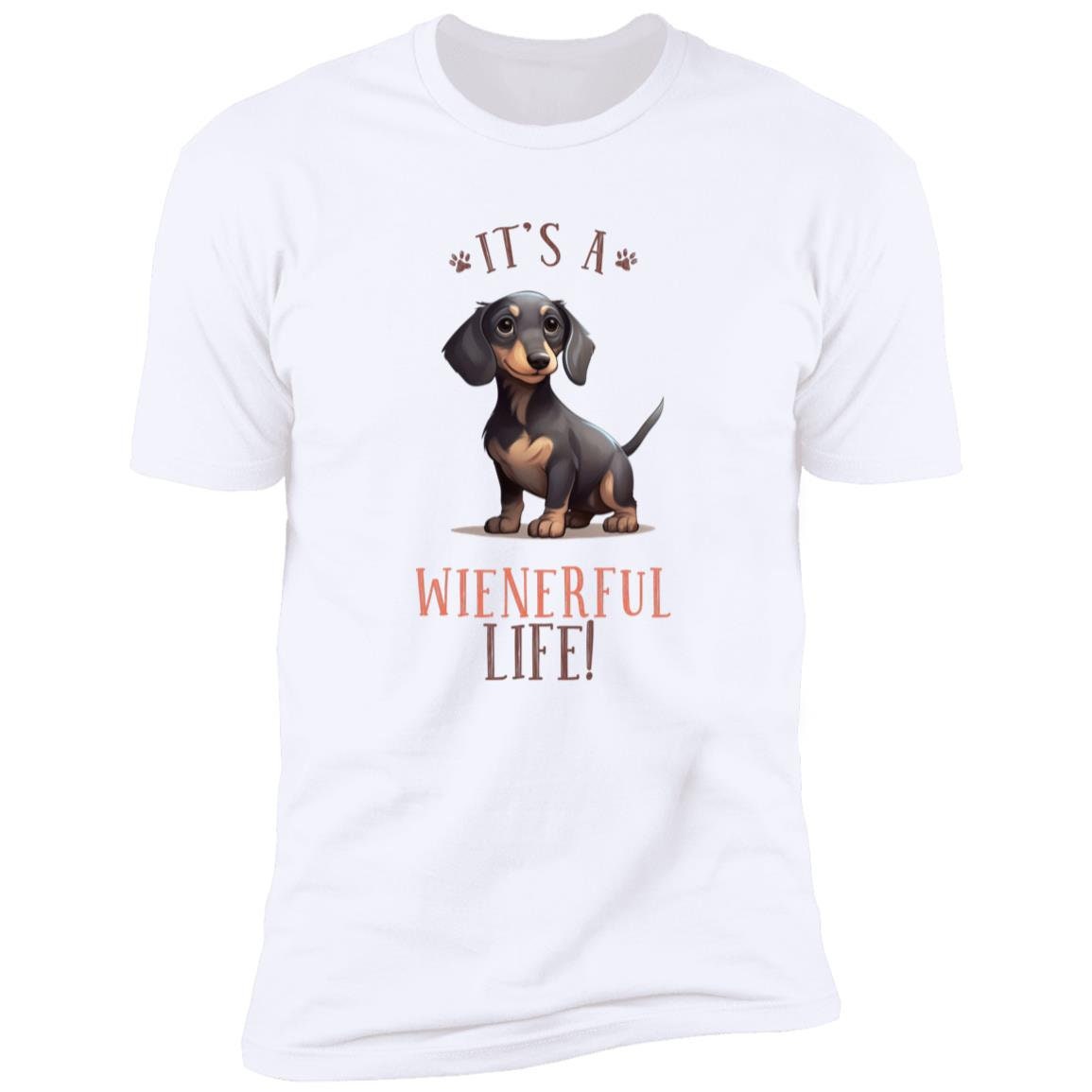 Dog Lovers - Dachshund Wiener - Premium Cotton Graphic Tee T-Shirt