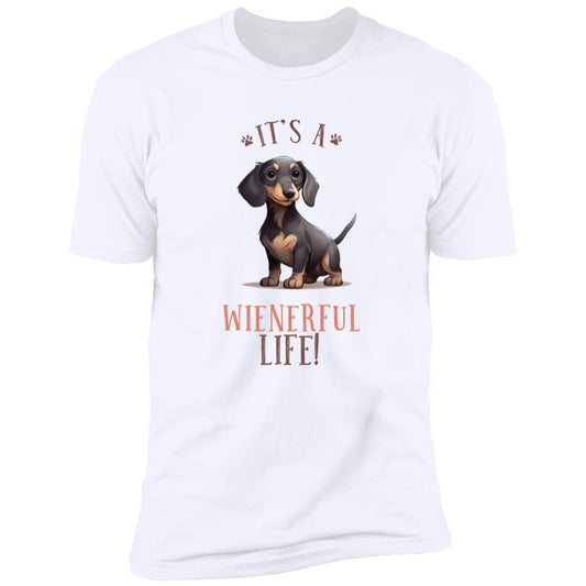 Dog Lovers - Dachshund Wiener - Premium Cotton Graphic Tee T-Shirt
