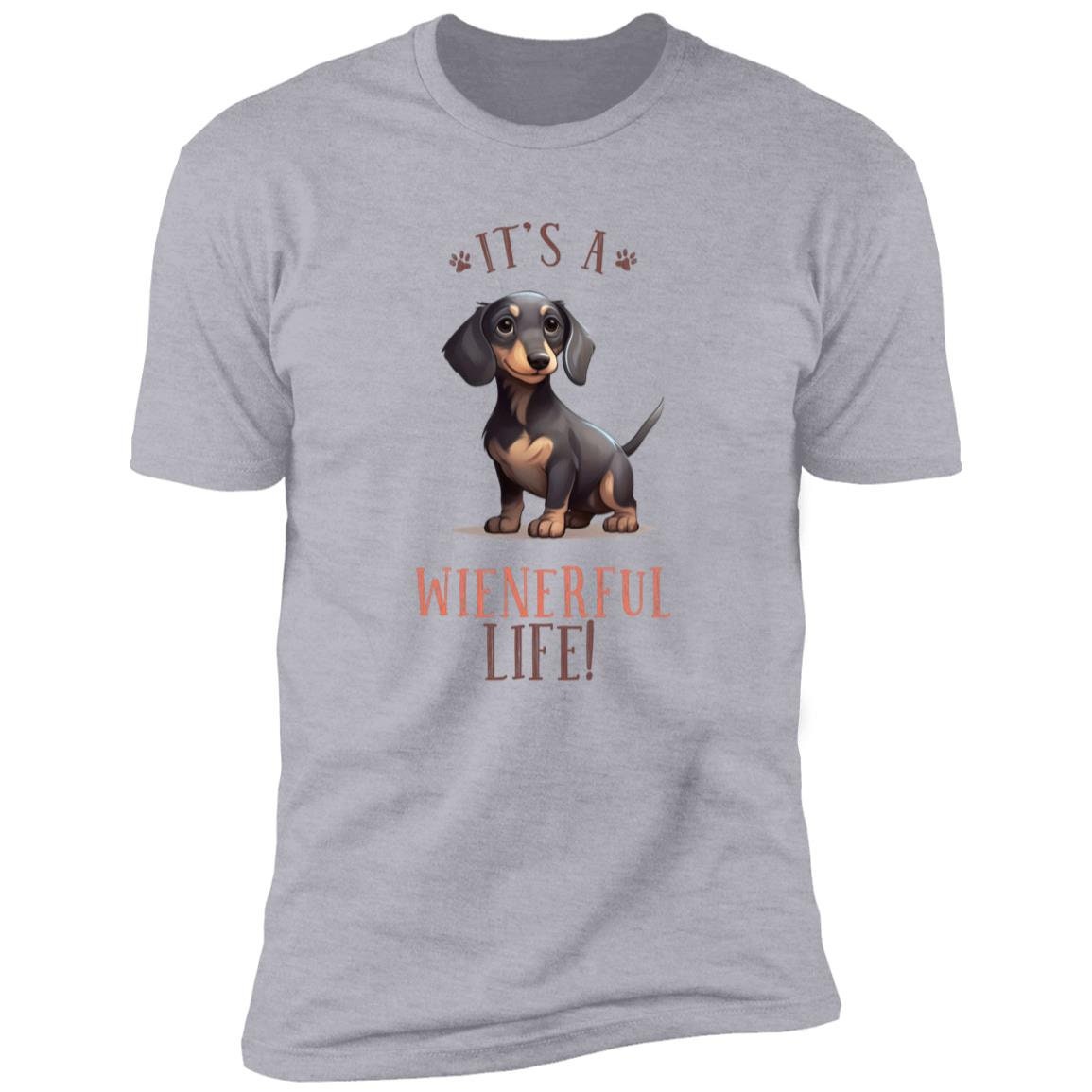 Dog Lovers - Dachshund Wiener - Premium Cotton Graphic Tee T-Shirt