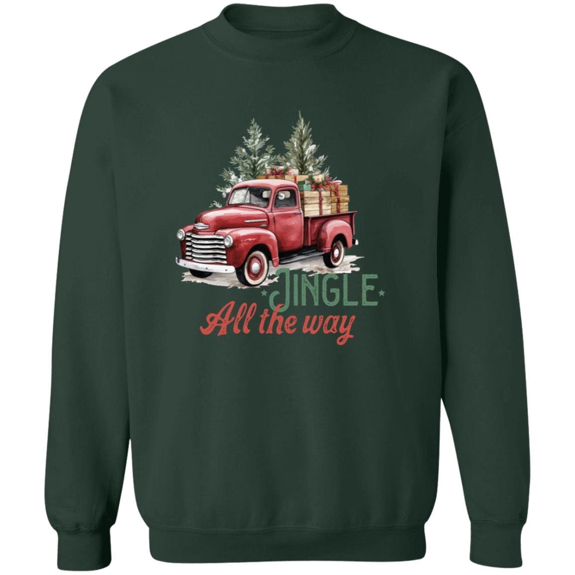 Jingle All The Way - Premium Graphic Pullover Christmas Sweatshirt