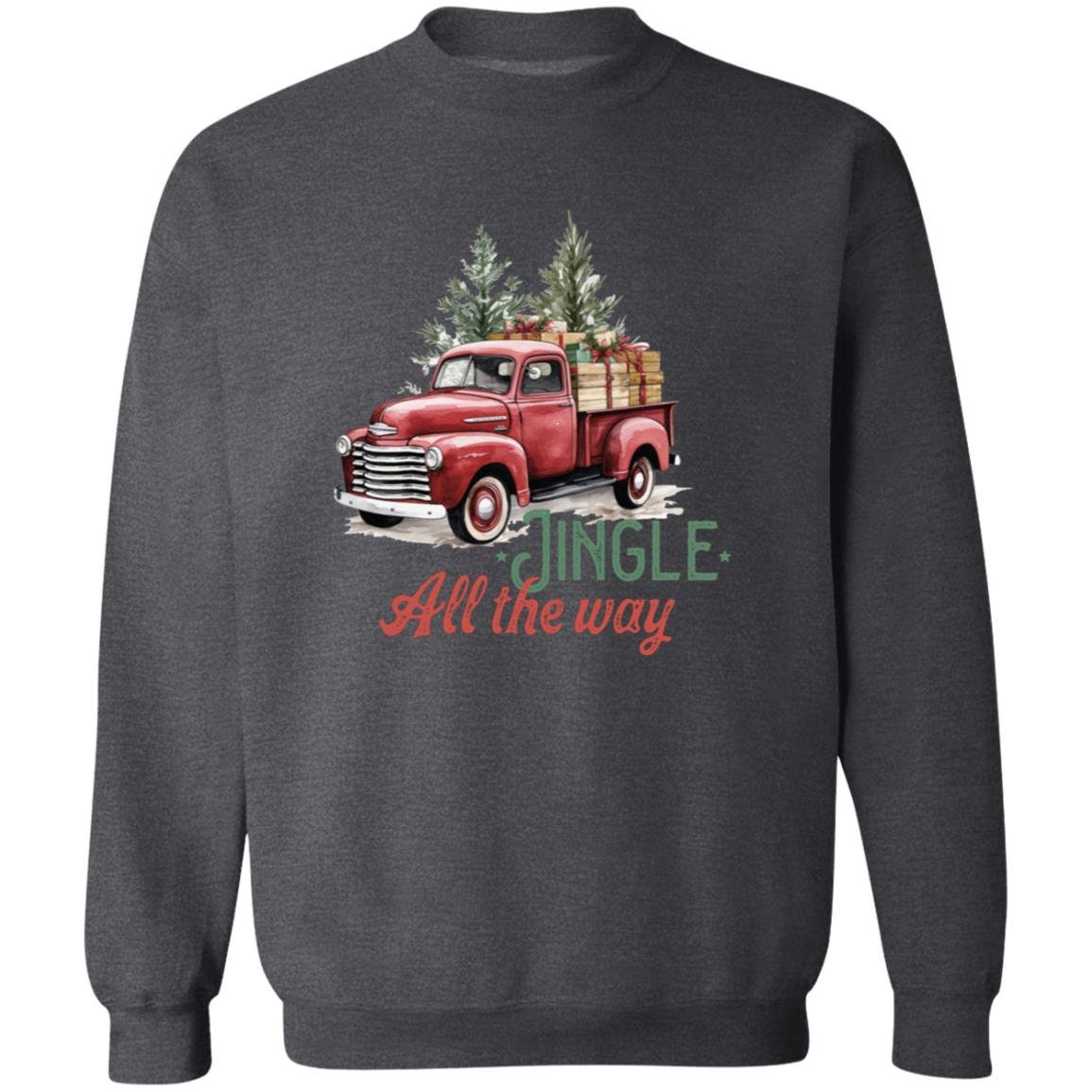 Jingle All The Way - Premium Graphic Pullover Christmas Sweatshirt