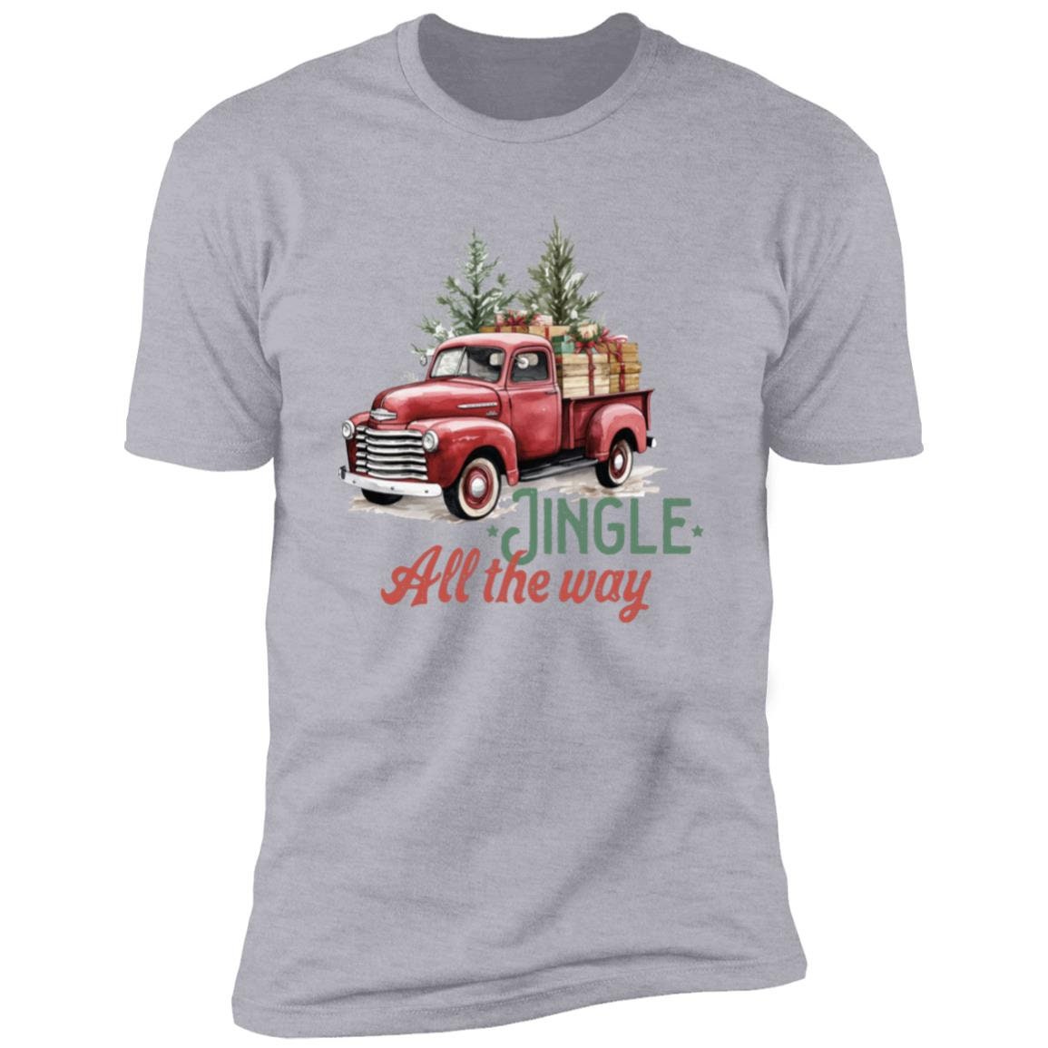 Jingle All The Way - Premium Cotton Graphic Tee T-Shirt Christmas