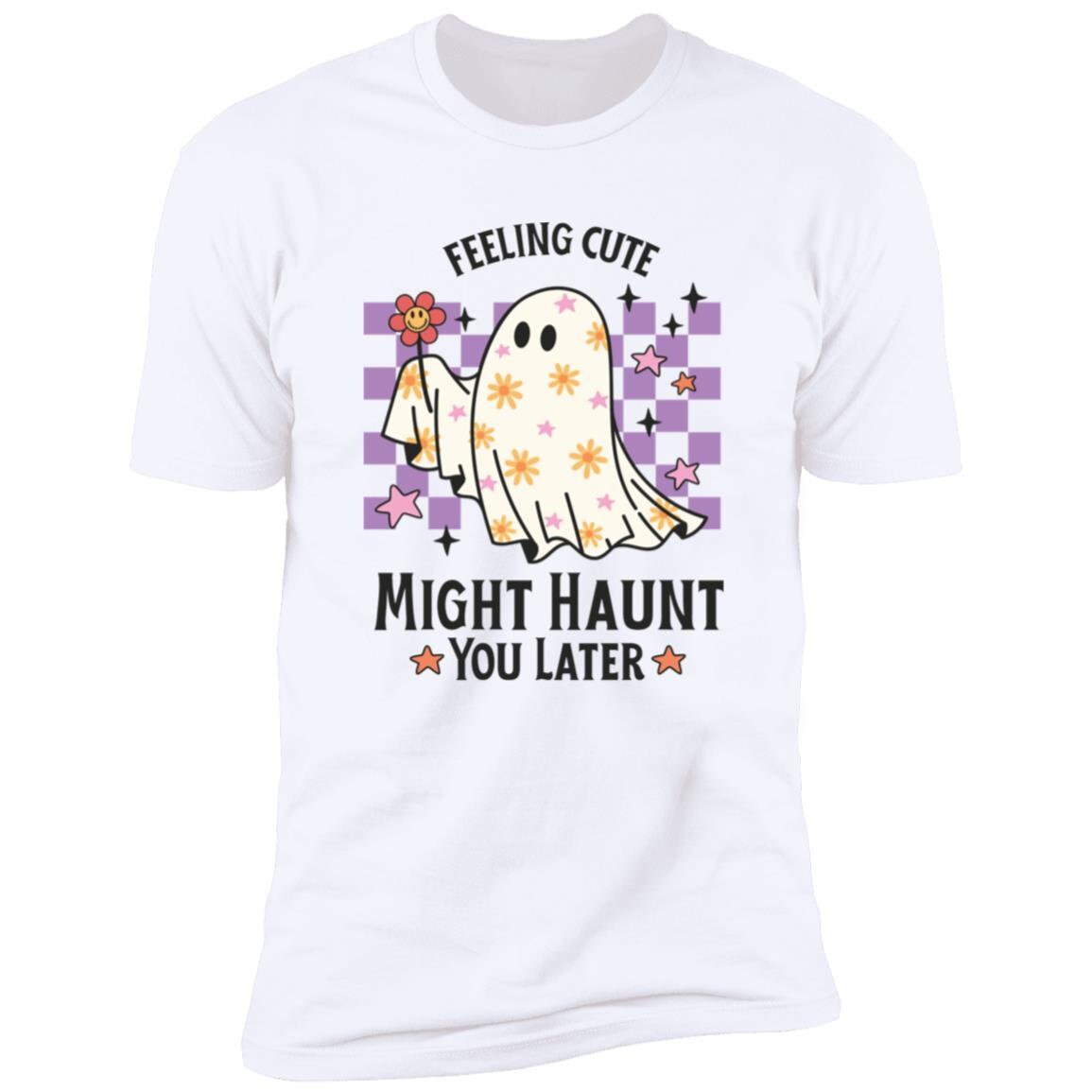 Feeling Cute - Premium Cotton Halloween Graphic Tee T-Shirt