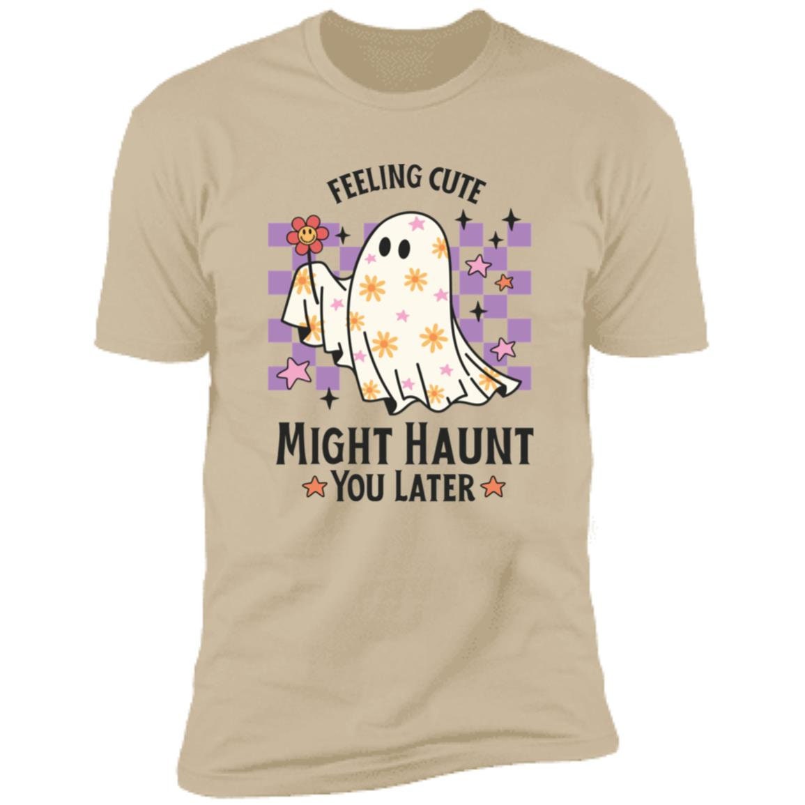 Feeling Cute - Premium Cotton Halloween Graphic Tee T-Shirt