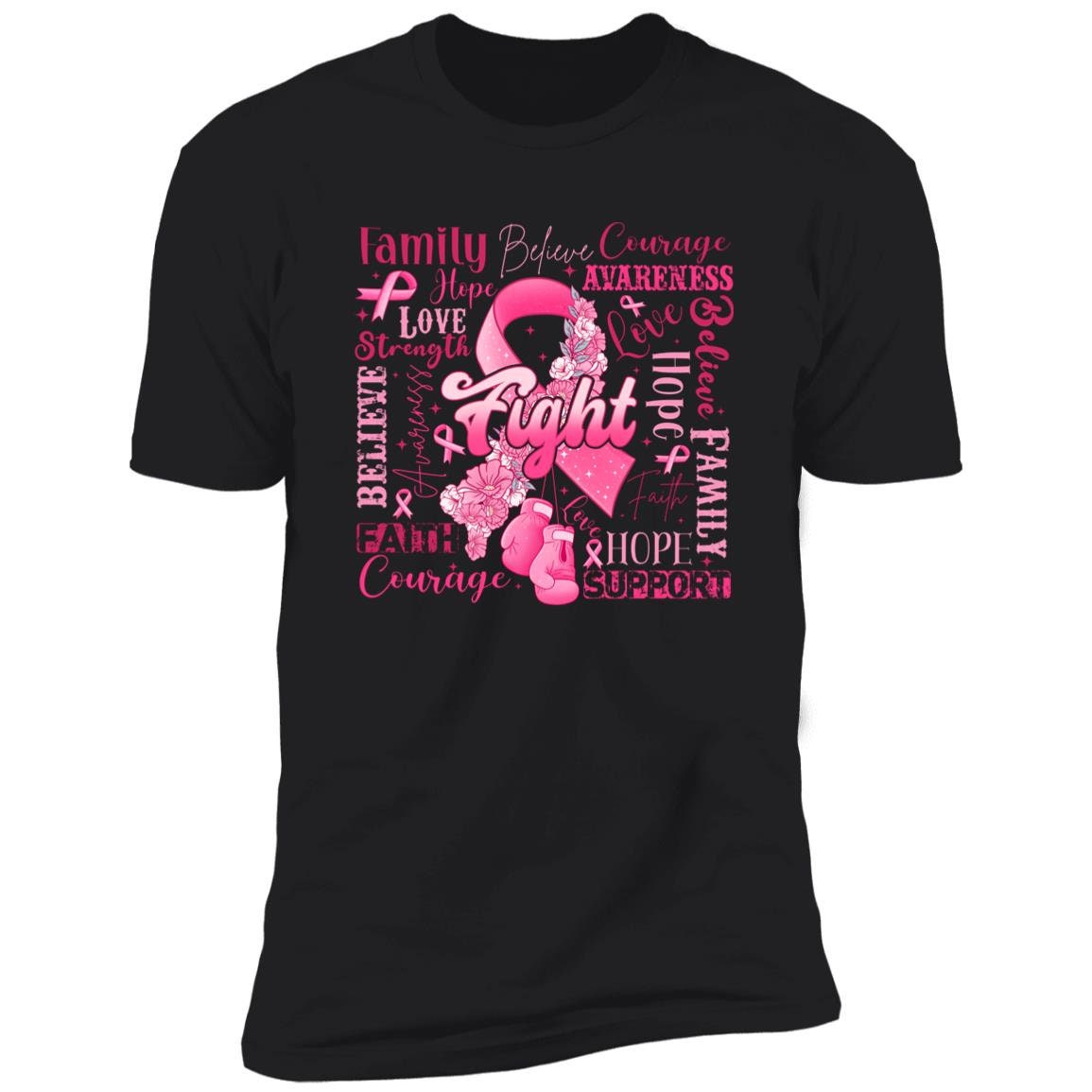 Fighting Cancer Together - Premium T-Shirt - Breast Cancer Awareness