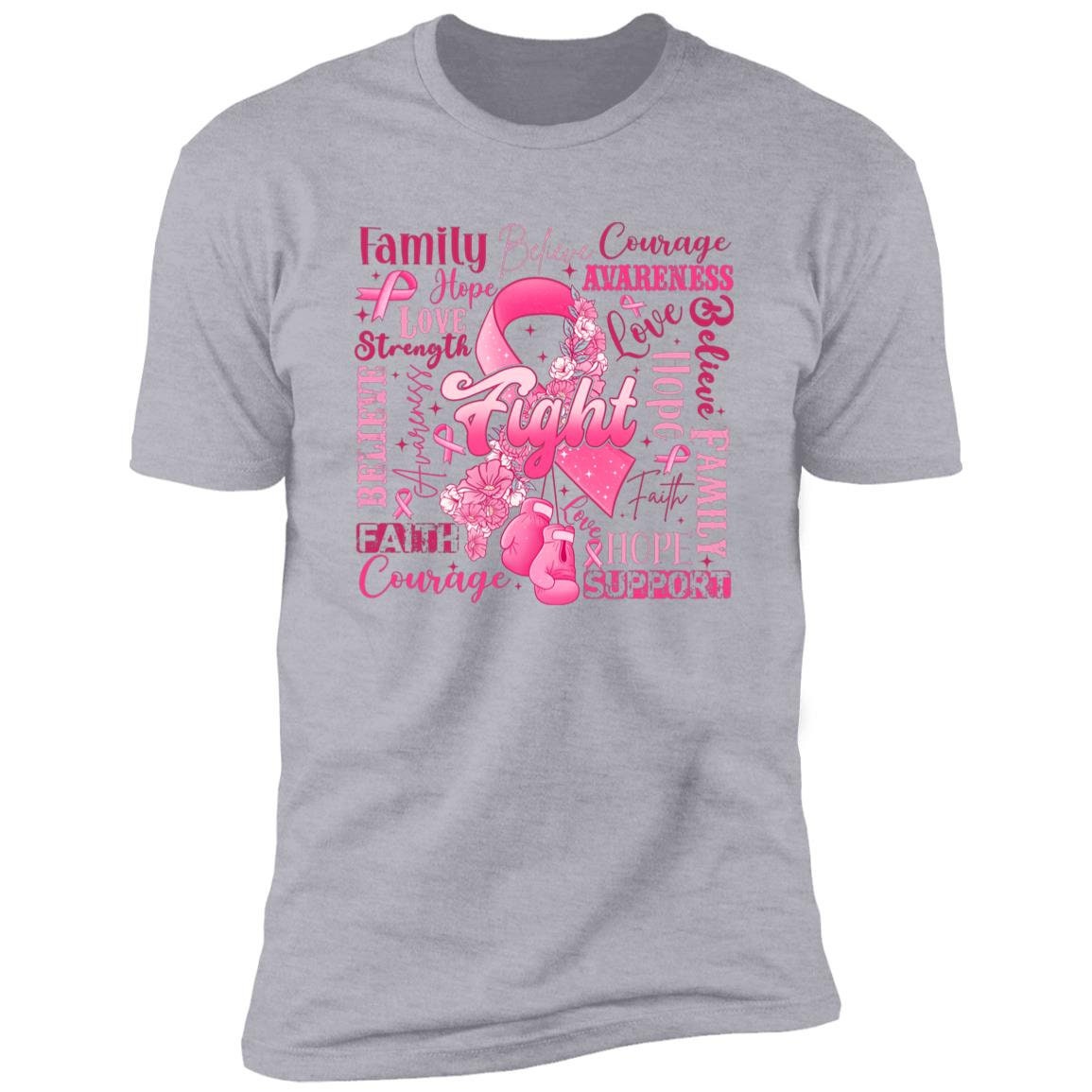 Fighting Cancer Together - Premium T-Shirt - Breast Cancer Awareness
