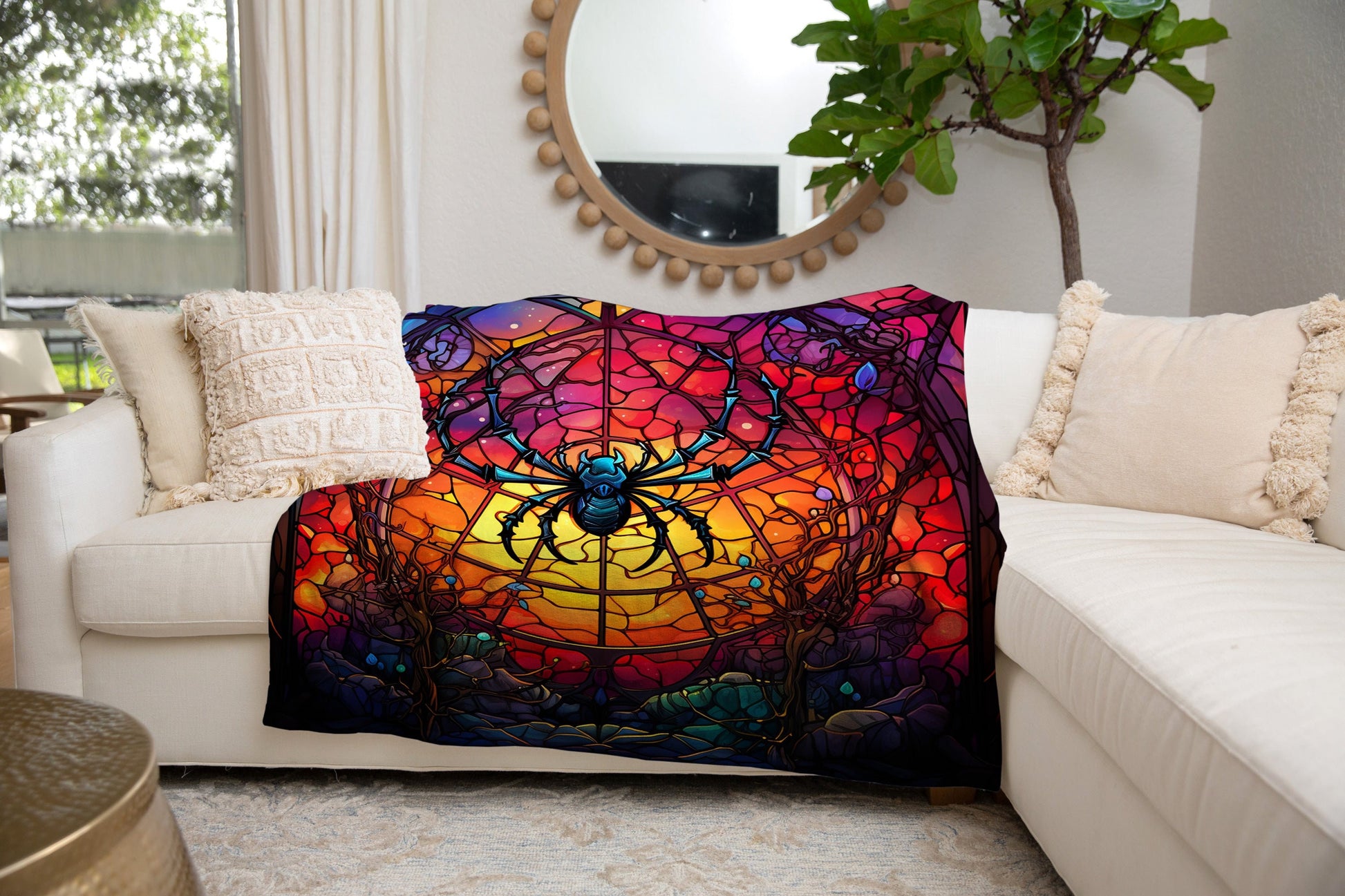 Halloween Spider - Premium Plush Blanket