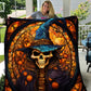 Warlock Skeleton - Premium Plush Halloween Blanket