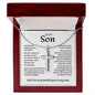 My Son | I&#39;m So Grateful - Stainless Steel Cross Necklace