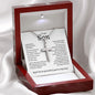 My Son | I&#39;m So Grateful - Stainless Steel Cross Necklace