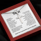 My Son | I&#39;m So Grateful - Stainless Steel Cross Necklace